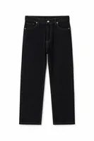 Crowe - Antrasit - Baggy Street - %100 Pamuk Denim - Erkek Kot Pantolon