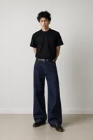 Duster Kombin - Navy - Lüks Street Crop - %100 Pamuk Denim - Erkek Kot Ceket - Bootcut Lüks Street - %100 Pamuk Denim - Erkek Kot Pantolon