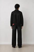Duster Kombin - Siyah - Lüks Street Crop - %100 Pamuk Denim - Erkek Kot Ceket - Bootcut Lüks Street - %100 Pamuk Denim - Erkek Kot Pantolon