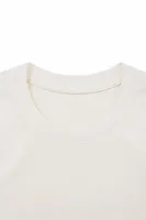 Soot - Beyaz - Oversize Pamuklu - Kısa Kollu Erkek Tshirt