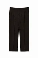 Rugged - Kahve - Japon BAGGY  - Poliviskon Klasik - Erkek Pantolon