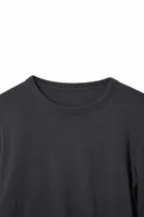 Thorn - Siyah - Bisiklet Yaka Uzun Kollu - %100 Pamuk - Erkek Tshirt