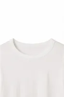 Thorn - Beyaz - Bisiklet Yaka Uzun Kollu - %100 Pamuk - Erkek Tshirt
