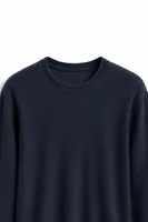 Quill - Navy - Pamuklu Bisiklet Yaka - Erkek Kazak