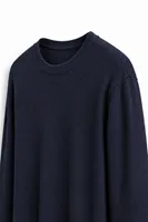 Quill - Navy - Pamuklu Bisiklet Yaka - Erkek Kazak