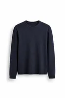 Quill - Navy - Pamuklu Bisiklet Yaka - Erkek Kazak