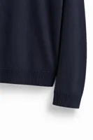 Quill - Navy - Pamuklu Bisiklet Yaka - Erkek Kazak