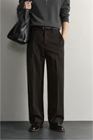 Rugged - Kahve - Japon BAGGY  - Poliviskon Klasik - Erkek Pantolon