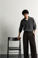 Rugged - Kahve - Japon BAGGY  - Poliviskon Klasik - Erkek Pantolon