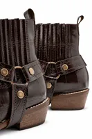 North Rider - Kahverengi - Cilt Croco Desen - Cowboy Erkek Bot
