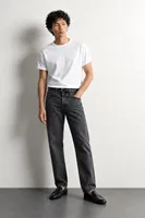 Brick - Antrasit - Tapered Delüks Street - %100 Pamuk Denim - Erkek Kot Pantolon