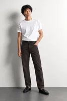 Brick - Koyu Kahve - Tapered Delüks Street - %100 Pamuk Denim - Erkek Kot Pantolon