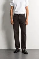 Brick - Koyu Kahve - Tapered Delüks Street - %100 Pamuk Denim - Erkek Kot Pantolon