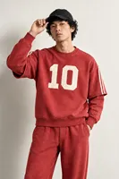 Arlo - Kırmızı - Bisiklet Yaka %100 Pamuk - Erkek Sweatshirt