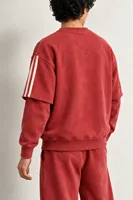 Arlo - Kırmızı - Bisiklet Yaka %100 Pamuk - Erkek Sweatshirt