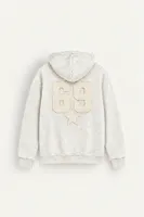 Six Nine - Beyaz - Kapüşonlu Çift Fermuarlı - Pamuklu Erkek Sweatshirt