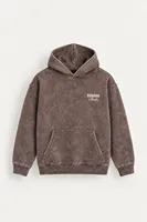 Ravage - Kahverengi - Kapüşonlu Çift Fermuarlı - Pamuklu Erkek Sweatshirt