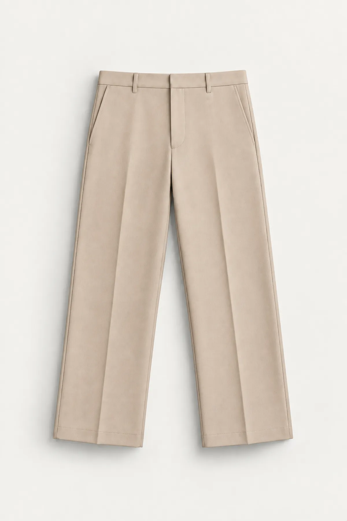 Bruce - Beyaz - İspanyol Straight Fit - Erkek Pantolon