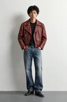 Hanry - Bordo - %100 Gerçek Deri - Erkek Ceket