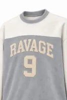 Nine Ravage - Açık Gri - Oversize Fit - Erkek Sweatshirt