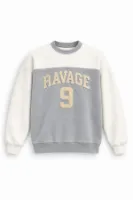 Nine Ravage - Açık Gri - Oversize Fit - Erkek Sweatshirt