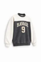 Nine Ravage - Antrasit - Oversize Fit - Erkek Sweatshirt