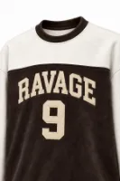 Nine Ravage - Kahverengi - Oversize Fit - Erkek Sweatshirt