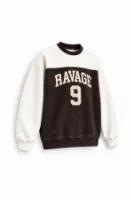 Nine Ravage - Kahverengi - Oversize Fit - Erkek Sweatshirt