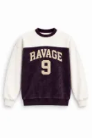 Nine Ravage - Mürdüm - Oversize Fit - Erkek Sweatshirt