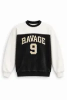 Nine Ravage - Siyah - Oversize Fit - Erkek Sweatshirt
