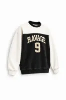 Nine Ravage - Siyah - Oversize Fit - Erkek Sweatshirt