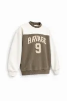 Nine Ravage - Taba - Oversize Fit - Erkek Sweatshirt
