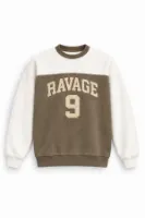 Nine Ravage - Taba - Oversize Fit - Erkek Sweatshirt