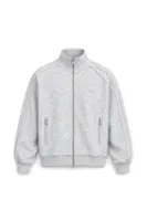 Floyd - Açık Gri - Oversize Fit - Fermuarlı Erkek Ceket ve Erkek Eşofman Takımı