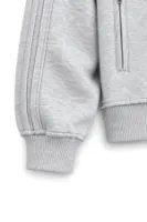 Floyd - Açık Gri - Oversize Fit - Fermuarlı Erkek Ceket ve Erkek Eşofman Takımı