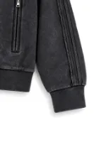 Floyd - Siyah - Oversize Fit - Fermuarlı Erkek Ceket ve Erkek Eşofman Takımı
