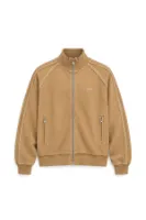 Floyd - Taba - Oversize Fit - Fermuarlı Erkek Ceket ve Erkek Eşofman Takımı