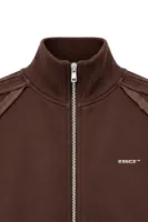 Floyd - Kahverengi - Oversize Fit - Fermuarlı Erkek Ceket ve Erkek Eşofman Takımı