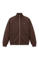 Floyd - Kahverengi - Oversize Fit - Fermuarlı Erkek Ceket ve Erkek Eşofman Takımı