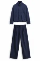 Vino - Lacivert - Oversize Fit Erkek Ceket - Spor Klasik Erkek Pantolon Kombini