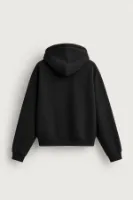 Bye - Siyah - Boxy Fit - Çift Fermuarlı Kapüşonlu - Erkek Sweatshirt