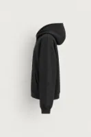 Hawkins - Siyah - Boxy Fit - Çift Fermuarlı Kapüşonlu - Erkek Sweatshirt