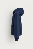 Hawkins - Lacivert - Boxy Fit - Çift Fermuarlı Kapüşonlu - Erkek Sweatshirt