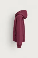 Hawkins - Bordo - Boxy Fit - Çift Fermuarlı Kapüşonlu - Erkek Sweatshirt