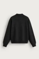 Corbin - Siyah - Boxy Fit - Çift Fermuarlı - Erkek Kazak