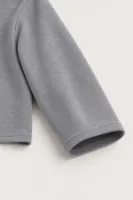 Kiearan - Açık Gri - Yakası Düğmeli - Uzun Kollu Erkek Tshirt