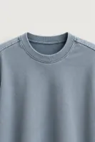 Alvan - Gri - Yıkama Efektli - Uzun Kollu Erkek Tshirt