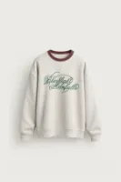 Blacklight - Açık Gri - Uzun Kollu Erkek Sweatshirt