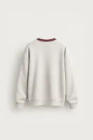 Blacklight - Açık Gri - Uzun Kollu Erkek Sweatshirt
