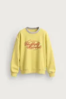 Blacklight - Sarı - Uzun Kollu Erkek Sweatshirt